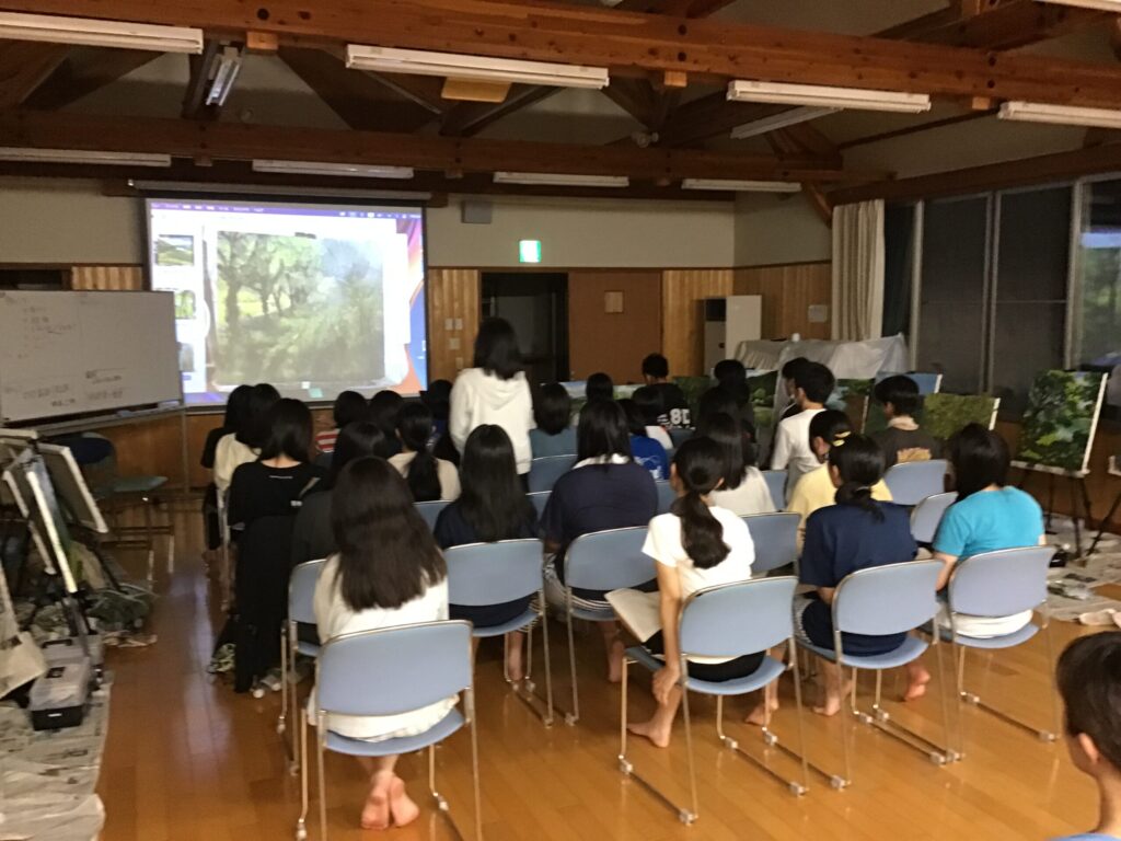 高1デザイン美術コース　油絵合宿3日目