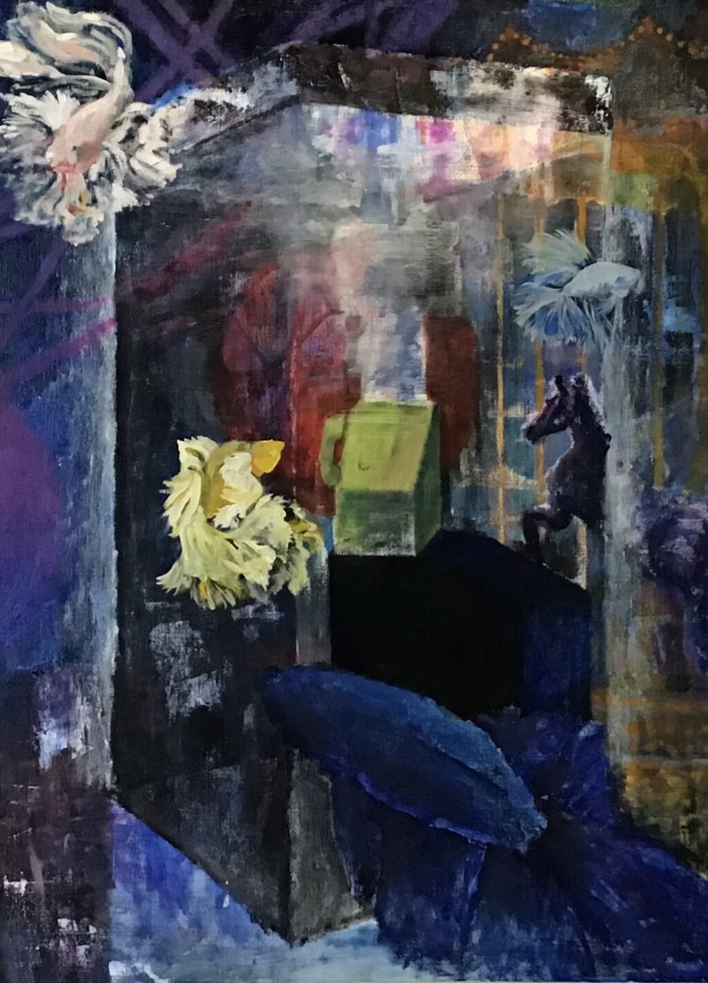 絵画　 ２年　深瀬　心【夢は逆夢】 油彩、F30キャンヴァス