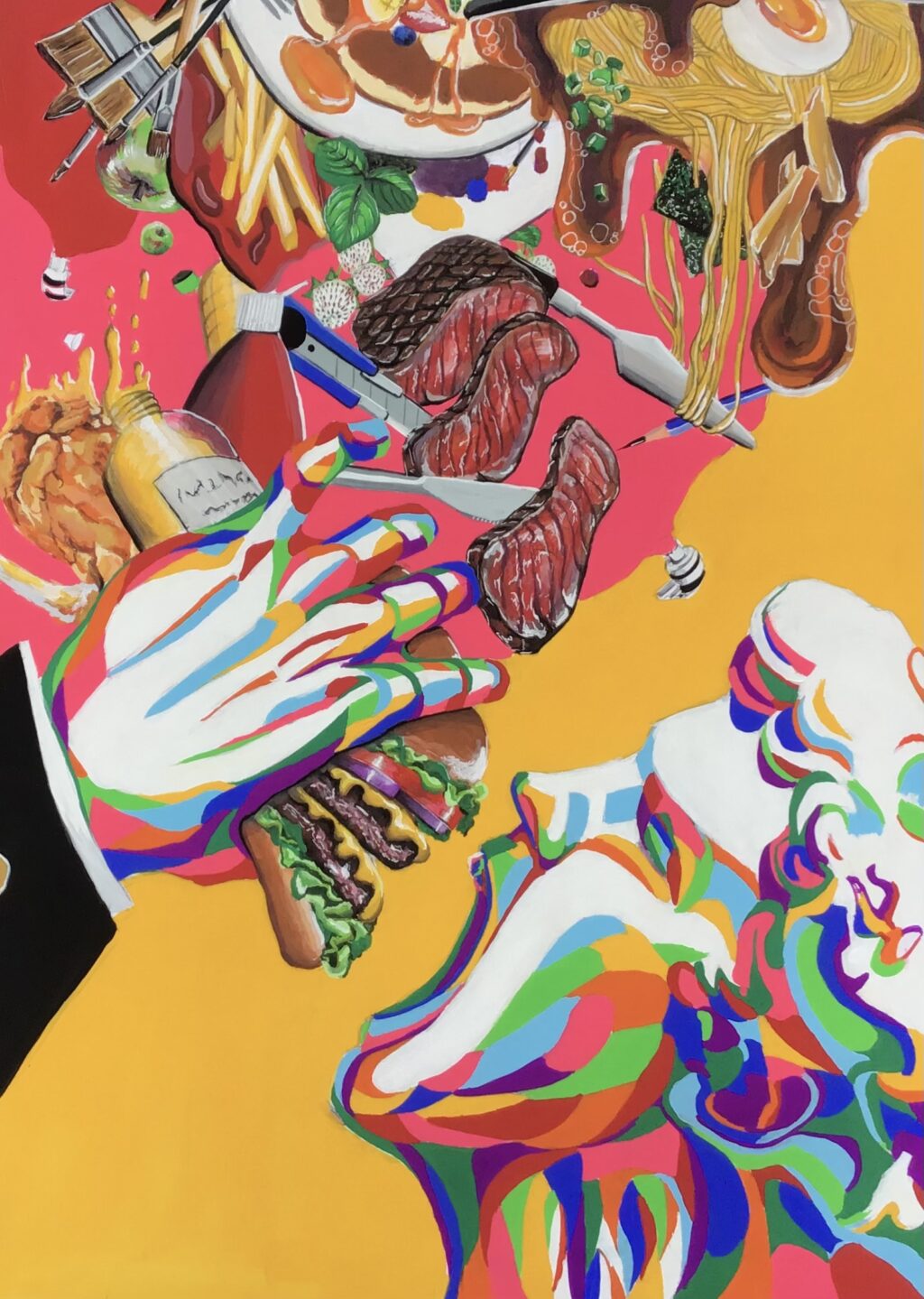 ポスター原画部門　 ２年　久保隆之介 B２ケント紙　アクリルガッシュ