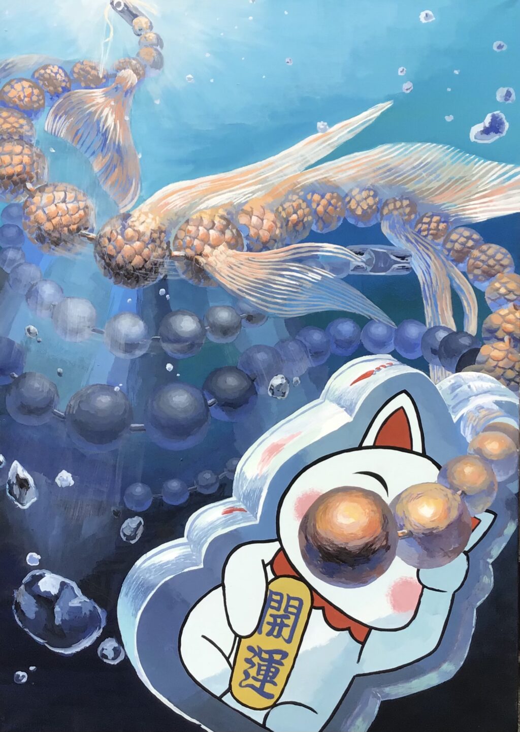 ポスター原画部門　 ２年　佐藤まりあ　 B２ケント紙　アクリルガッシュ