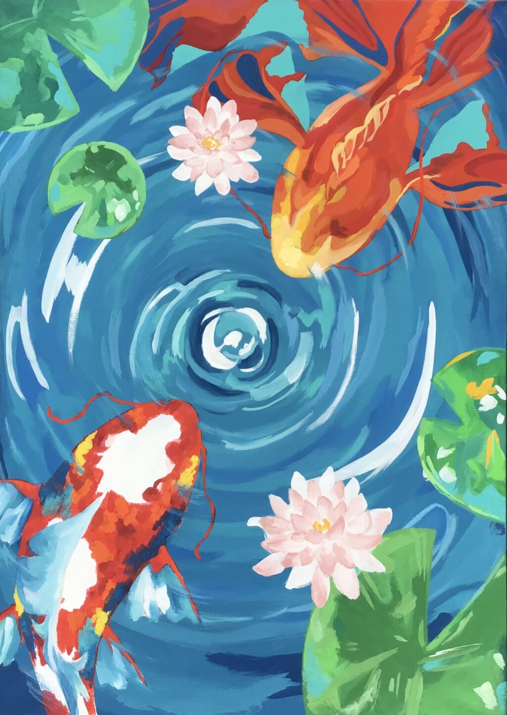 ポスター原画部門　 ２年　残間　綺 B２ケント紙　アクリルガッシュ